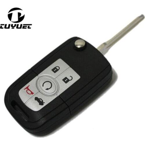 5 Buttons Flip Folding Key Case Blank Shell For Buick Regal Lacrosse