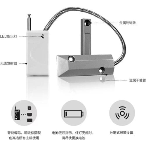 Home Security Alarm System Wireless Rolling Door Magnetic Detector Rolling Door Anti-theft Alarm Home Security