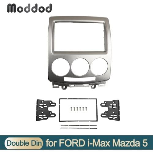 Double Din Fascia For MAZDA 5 Premacy i-Max 2007+ DVD Stereo Panel Radio Refitting Dashboard Dash Mount Install Kit Face Plate
