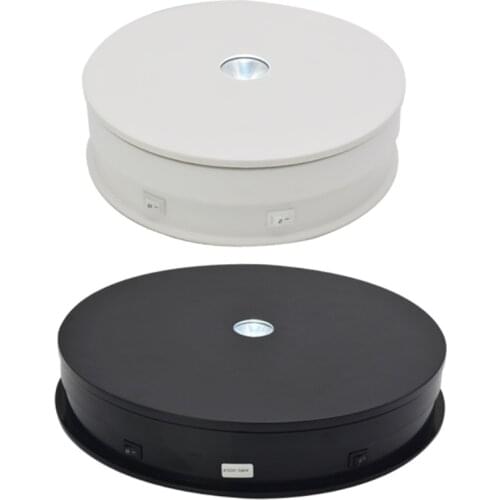 Electric display stand, rotating turntable with LED light, luminous photography platform, still life shooting