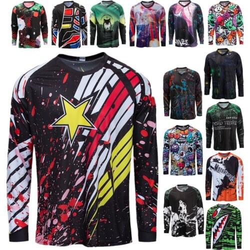Enduro Racing Motorcycle Jersey Mens DH mtb Jersey Downhill Jerseys Off Road Mountain Cycling Clothing Motocross Sportwear