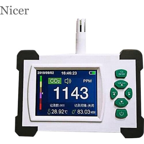 CO2 Meter Tester Digital Temperature Humidity Sensor Tester Air Quality Monitor Carbon Dioxide Agriculture Animal Husbandry Tool