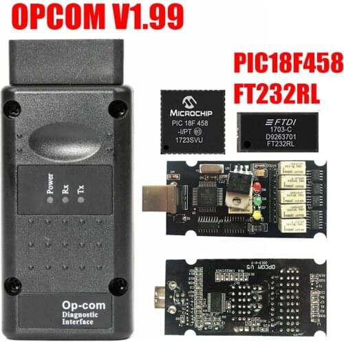 Firmware V1.99 OPCOM V1.99 For Opel OBD2 OP COM/OPCOM Diagnostic Tool With PIC18F458 Chip