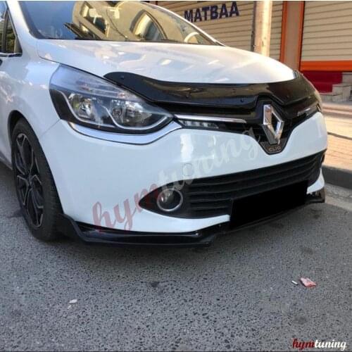 For Renoult Clio 4 Front Bumper Attachment 2012 2013 2014 2015 2016 2017 2018 Lip Splitter Body Kit Car Auto Accessory