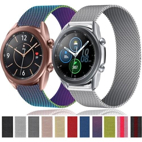 20/22mm Milanese Loop For Samsung Galaxy Watch 3 41 45mm Gear S3 46/42mm Active 2 band Amazfit Bip Huawei GT/2 Magnetic strap