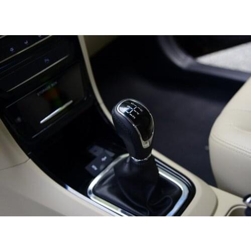 Gear Shift Knob cover Manual Gear lever black leather cover for Chinese CHERY E3 Auto car motor parts