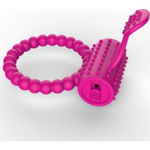 Sex toys Silicon Vibrating Rings Time Delay Ejaculation Adult Sex Toys for Men Erotic Products Built-in Batterys S0073