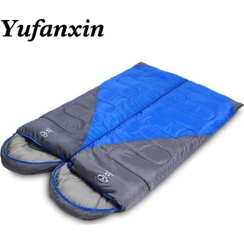 Sleeping Bag Camping Envelope Sleeping Bag Thermal Adult 4 Season Sleeping Bag Outdoor Travel Waterproof Sleeping Bed 2 color