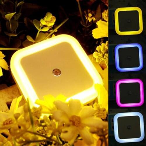 LED Night Light Wireless Light Sensor Lights Mini EU Plug Nightlight Lamp for Children Kids Living Room Bedroom Decoration