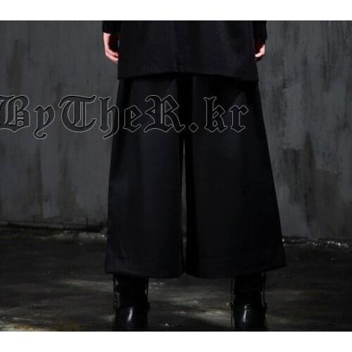 Spring and autumn 2020 Korean New Style Mens personalized casual pants flared pants alternative loose fashion mens pants skirt