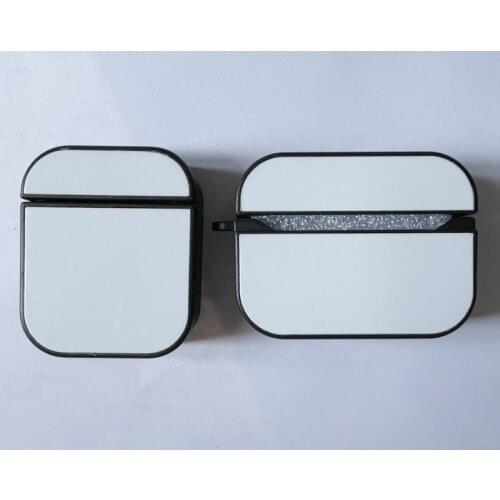 Hard PC case for airpods / airpod pro Sublimation heat print case with blank aluminium plate insert 10 pieces/lot
