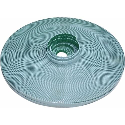 1Meter Open Timing Belt, With Steel Core, Polyurethane Timing Belt ，Tooth Surface With Green， HTD3M S3M， Width 10/15/20/25/30mm