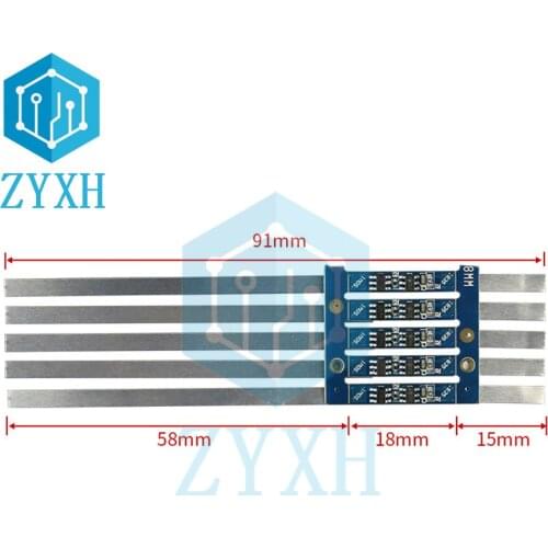 10 PCS/Lot 3.7V BMS 1S 1.5A 18650 Lithium Li-Ion Charger Protection Board with Nickel Strip Welding For Electric Tools