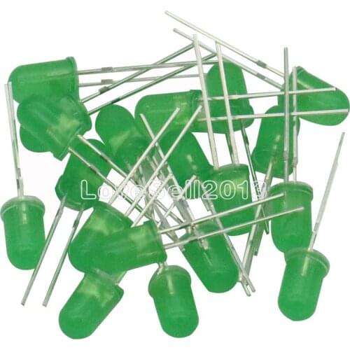 100Pcs LED DIFFUSED F5 5MM GREEN COLOR GREEN LIGHT Super Bright Bulb Lamp