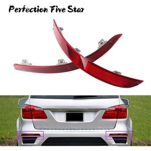 1668200374 1668200474 1Pair Rear Bumper Reflector for Mercedes GL-Class W166 GL320 GL350 GL450 GL550