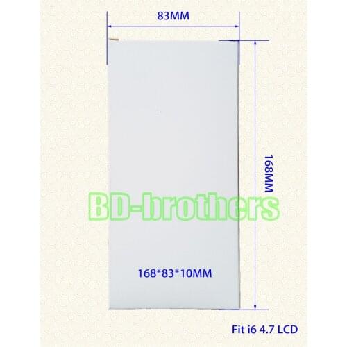 168 x 83 x 10mm Wihte Paper Box for I6 4.7 LCD Screen Packing Package Wholesale 5000pcs/lot