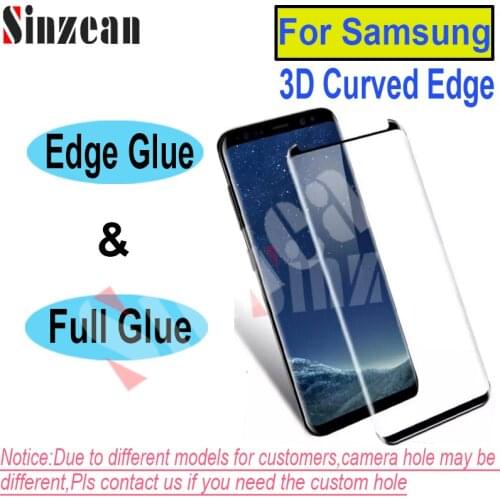 25pcs For Samsung S21 ultra/S20 plus /S10 Plus/S9 Plus/S8 Note 8/Note 20 ultra 3D Curved edge tempered Glass Screen Protector