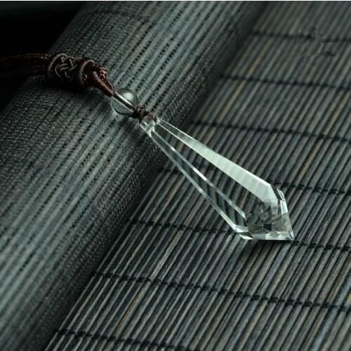 Free shipping Pure white crystal pendant crystal pendulum pendant