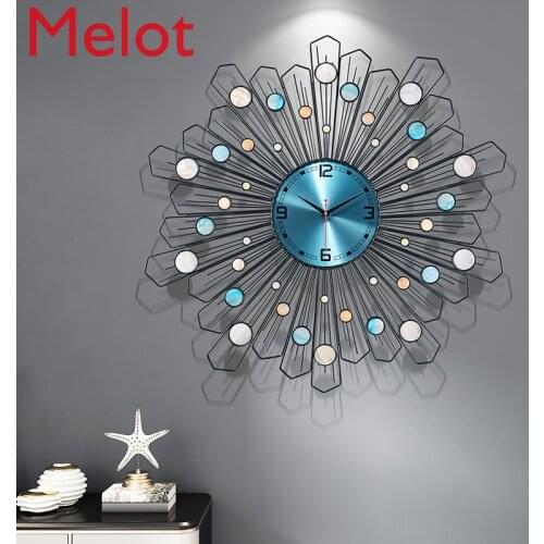 Mute Simple Nordic Home Art Affordable Luxury Clock Wall Clock Living Room Creative Trendy Personalized Watch Wall Watch