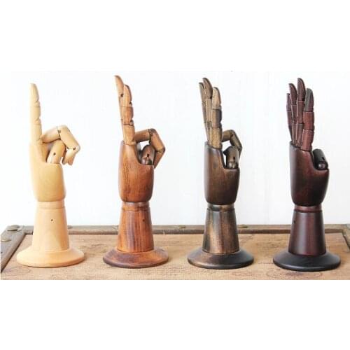 Wooden hand manikin Female hand Mannequin joint for window Bracelet,puppet,glasses,jewelry props display,high quality,1pc B538