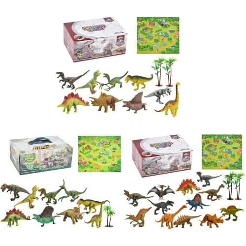 Childrens Simulation Dinosaur Toy Set Non-woven Dinosaur World Carpet Scene Model