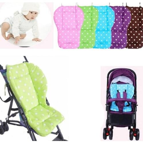 Infant Thick Pushchair Cotton Mat Dot Liner Cover Stroller Buggy Pram Seat Cushion Diapers Changing Nappy Pad Seat General