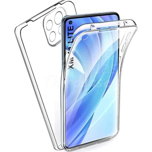 For Xiaomi Redmi Note 10 Pro Max 360 Double PC+Silicone Case Redmi Note 10 Pro Coque Full Body Clear Cover Xiaomi 11 Lite Fundas