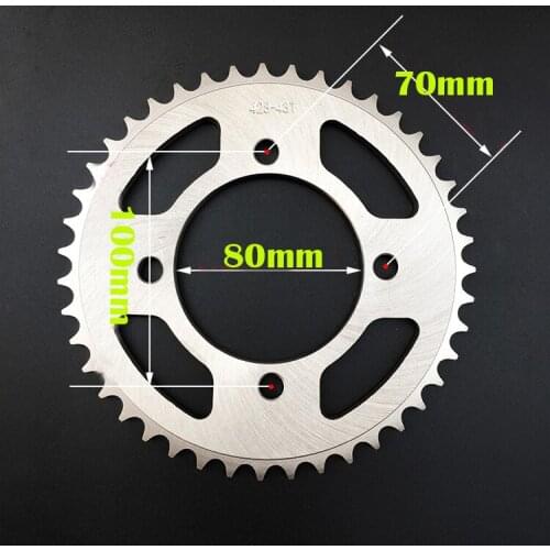 For Suzuki GZ150-A GZ125 Marauder 98-11 Motorcycle parts 428chain sprockets rear sprocket 41 43 teeth Improve speed