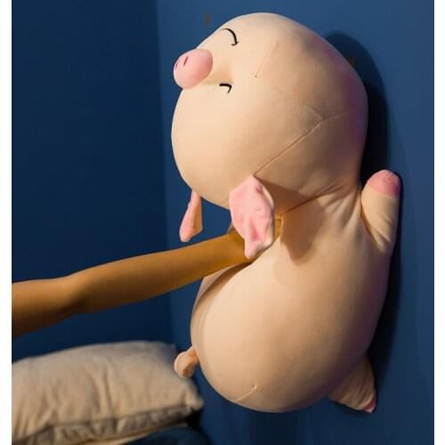 Dorimytrader kawaii soft pig plush doll big sleeping piggy toy pillow creative decoration 28inch 70cm DY50550