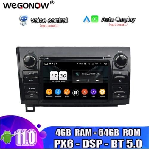 DSP HD Android 10.0 4G 64GB ROM Octa Core Car DVD Player GPS RDS Radio wifi 4G Bluetooth5.0 for Toyota Sequoia Tundra 2010-2012