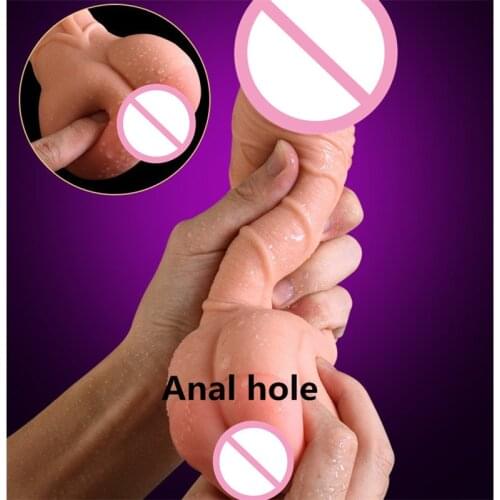 New Skin feeling Realistic Penis Super Huge Big Dildo With Anal Hole Sex Toys for Woman Sex Products Female Masturbation Cock