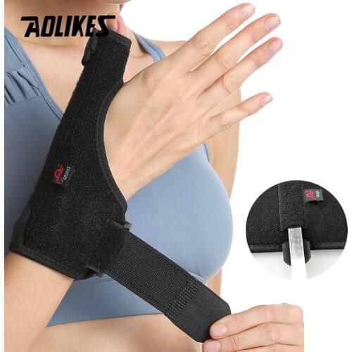 AOLIKES 1PCS Wrist Support Thumb Hand Brace Splint Sprains Arthritis Wristband Belt Finger Splint Tennis Sport Wrist Protection