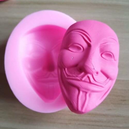 DIY baking mold vendetta mask shape chocolate mold cake baking tool sugar mold