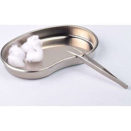 Stainless Steel Surgical Medical Dental Instruments Bending Tray Disinfection Plate for Tattoo Sterilization Tattoo Supplies