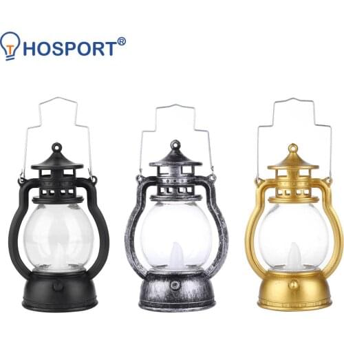 Retro Classic Kerosene Lamp Portable LED Lantern Lights Antique Ornament