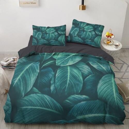 Duvet cover set sheet family euro 2.0 1.5 for home 3D luxury Bedding set bed linen bedclothes 200x220 Nordic spring leaf