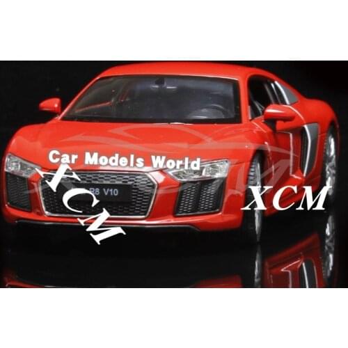 Diecast Car Model Welly FX Models for R8 V10 1:24 (Orange) + SMALL GIFT
