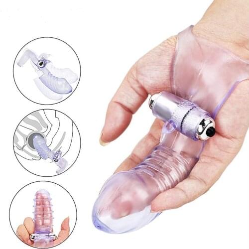 G-Spot Massager Vibrating Finger Sleeve for Women Clitoral Stimulate Sex Toys Female Masturbator Quick Adult Lesbian Products 18