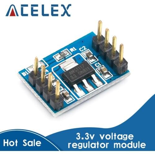 3.3V voltage regulator module / AMS1117 regulator chip / 5V to 3.3V module / Dual Channel