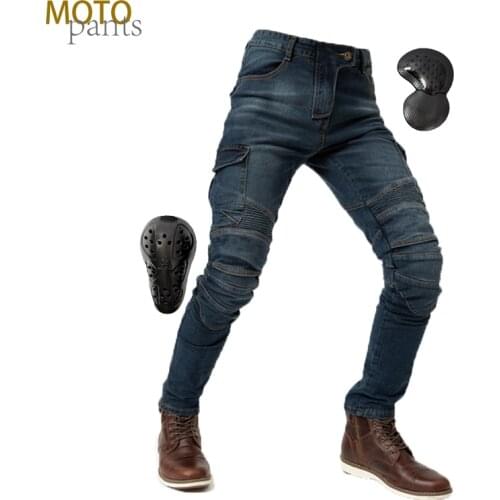 Moto pants men and women motorcycle jeans motorcycle cycling pants off-road pants CE removable protective pad racing pants