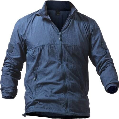 Man Lightweight Portable Waterproof Military Tactical Jackets Quick Dry Breathable Army SWAT Combat Thin Hoodie Skin Jackets