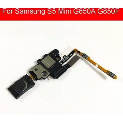 Earpiece Ear Speaker headphone Audio Jack Volume Button Flex Cable For Samsung Galaxy S5 Mini G850A G850F Replacement Parts