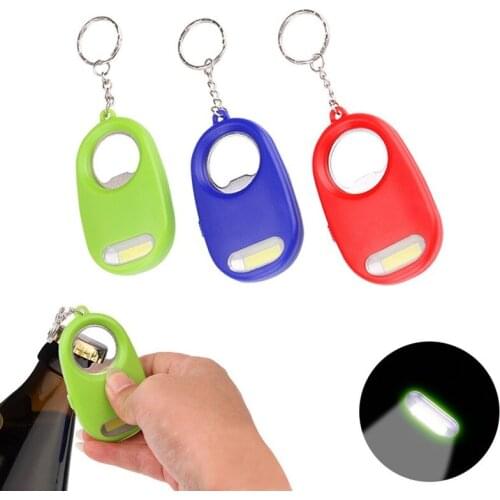 NEW mini portable COB keychain multi tool light bottle opener light backpack outdoor light camping tent light pocket edc hiking