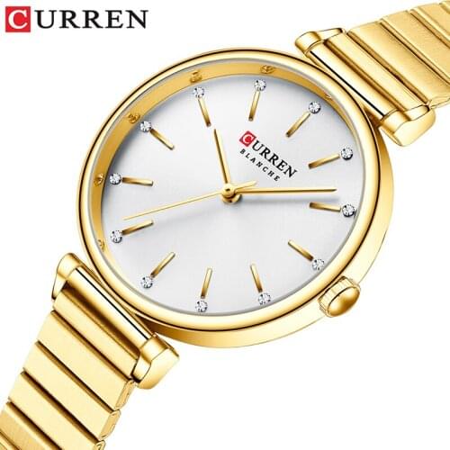 CURREN New Women Watch Luxury Brand Watches Simple Quartz Lady Waterproof Wristwatch Female Fashion Watches Clock reloj mujer