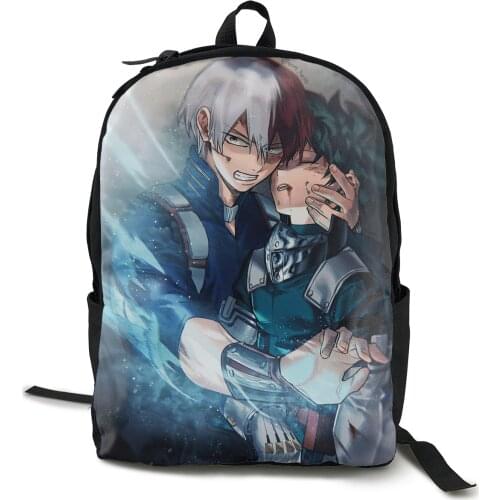 My Hero Academia Fashion Colleage Backpacks for School Travelling Hiking Teen Casual Daypacks Teenage Boys Girls School Bookbag