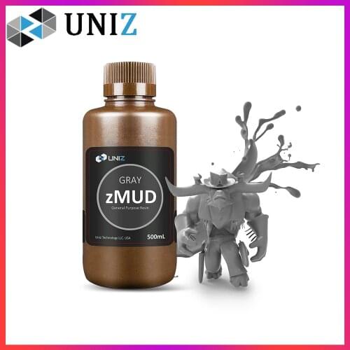 UNIZ zMUD Light-Curing 405nm UV Resin for IBEE 3D Printer Printing Material LCD Sensitive Resin Normal 500 ml Liquid Bottle