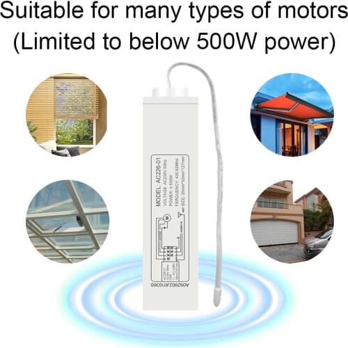 ANYSANE Waterproof Outdoor Universal Mini Motor Receiver 433.92mhz Rf Remote Control For Tubular Motor Automated Curtain AC120V
