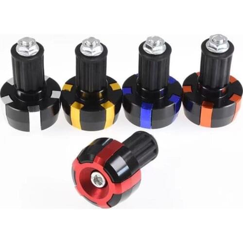 Green CNC Aluminum motorcycle Grips Bar Ends Plugs Motorbike Handle Bar End Weight Motocross Sliders For 22mm 7/8'' Handlebar