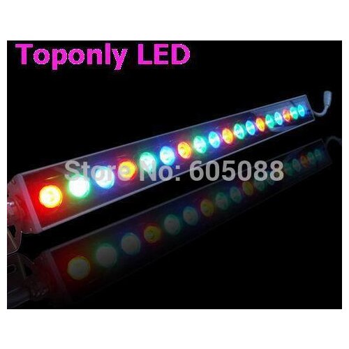 22w IP65 waterproof 18pcs Cree XPE led project landscape lighting R/G/B/W/Y/RGB colorful 500mm DC24v led wall washer floodlights