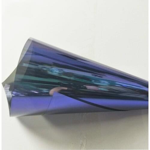 50cmX300cm VLT20% Reflective window tint solar film car glass protection Chameleon car window film